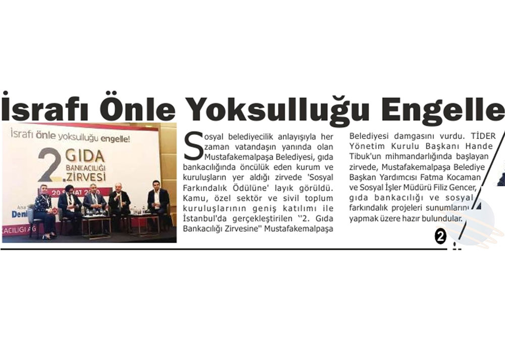 İsrafı Önle Yoksulluğu Engelle